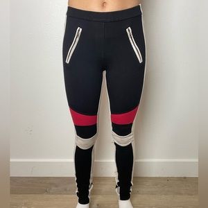 XS BCBG Maxazria Moto Cross Style Leggings